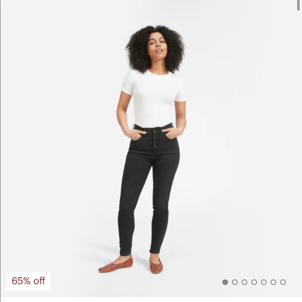 Everlane Authentic Stretch High-Rise Skinny Button Fly